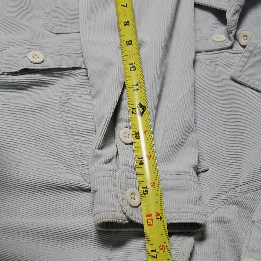 Boden Day Dress Size 4 Petite Light Grey Micro Cordoroy Collared - Picture 15 of 15